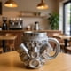 thumbnail image 4 of Taza de café de acero inoxidable con diseño de motor, novedosa, resistente al calor, regalo para hombres V8 S, 4 of 6