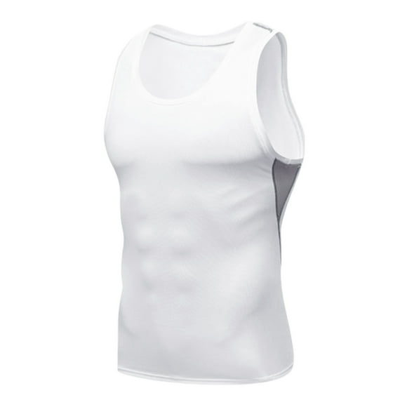 pstuiky Camisetas sin mangas para hombre, Camiseta de verano para hombre, color liso, sin mangas, cuello redondo, informal, deportiva, cuello redondo Camisas para hombres s