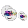 thumbnail image 1 of Houston America City Watercolor Pins  Badge Button Design Kit Craft Sets, 1 of 3