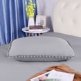 thumbnail image 4 of Unique Bargains Duvet Cover Set with Pompon Tassels Washed Polyester Bedding with Pillow Sham, 4 of 10