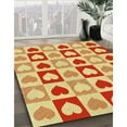 thumbnail image 3 of Ahgly Company Machine Washable Indoor Rectangle Transitional Orange Red Orange Area Rugs, 3' x 5', 3 of 7