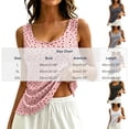 thumbnail image 3 of Achuyrbd Tank Tops for Women Floral Print Square Neck Tank Top, Sleeveless Fitted Casual Top, 3 of 7