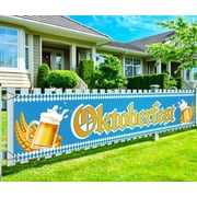 Oktoberfest Fence Banner German Beer Festival Party Decor October Yard Porch Sign Decoration Photo Booth Backdrop