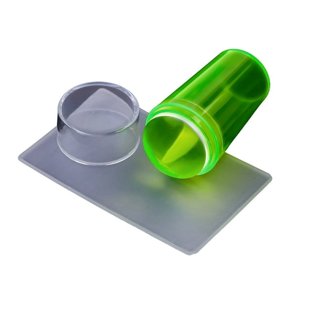 Stamper Clear Silicone Stamping Jelly With Scraper Transparent Visible Body No Different For DIY Nail Decor Nail Stamping Tool With Scraper