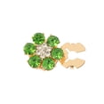 thumbnail image 2 of Elegantes gemelos de plata para hombre, con diseño de botones y piedras preciosas brillantes, para camisa de vestir formal de negocios, regalo, 2 of 6