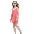 thumbnail image 2 of Girls Mini Dresses with Pockets Cute Sleeveless Spaghetti Strap Sundresses Juniors Teens Casual Solid Color Pullover Short Dress Size 5-14, 2 of 5