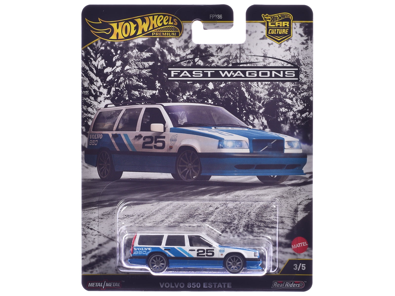 "Fast Wagons" 5 piece Set "Car Culture" 2024 Series J Die Cast Model Cars by Hot Wheels