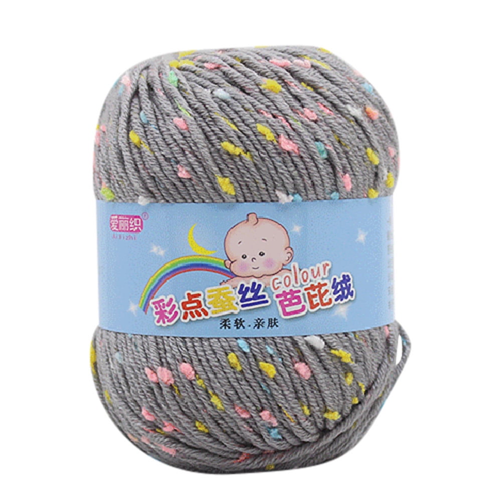 Soft Hand Knitting Yarn - 50g Wool Yarn For Crochet, Scarves, Hats & DIY Crafts