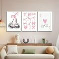thumbnail image 3 of Trendy Blue Wall Art Set of 3, Preppy Navy Blue Wall Decor, Coquette Disco Lucky Me 8 Ball Poster Canvas Prints Aesthetic Pictures for Teen Girls Bedroom Living Room Dorm, 3 of 6