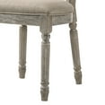 thumbnail image 6 of Faustine Tan Fabric & Salvaged Light Oak Finish Side Chair (Set of 2), 6 of 8