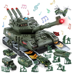 JoyStone Military Vehicle Set Battle Tank with Lights & Sound