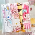 thumbnail image 2 of Toalla de baño de dibujos animados de Hello Kitty para niños y niñas, manta de felpa de playa, Sanrio, Kuromi, My Melody, canela, regalo de Navidad, 2 of 7