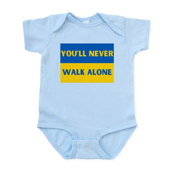 CafePress - You'Ll Never Walk Alone Pro Ukrain Body Suit - Baby Light Bodysuit, Size Newborn - 24 Months