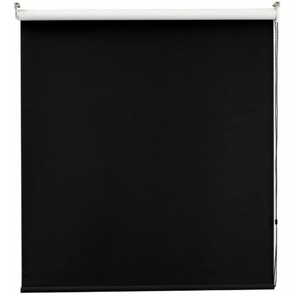 Persiana para Ventana Enrollable Horizontal Decoking Blackout 120cm ancho x 180cm alto Negro