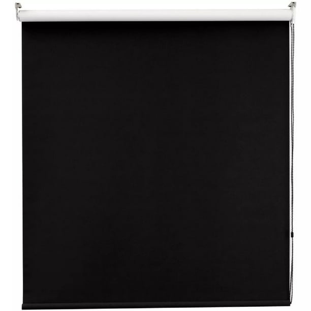 DecoKing Persiana para Ventana Enrollable Horizontal Blackout 100cm ancho x 180cm alto alto Negro