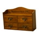 thumbnail image 3 of Organizador de cajones de madera, caja de almacenamiento, contenedor de organización de escritorio, caja de mesa o Marrón, 3 of 9