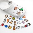 thumbnail image 1 of 24 piezas de adornos para sandalias de zuecos en 3D (lindos animales), adornos para zapatos, lindos adornos para zapatos, zuecos, zapatos, sandalias, pulseras, bricolaje, 1 of 5