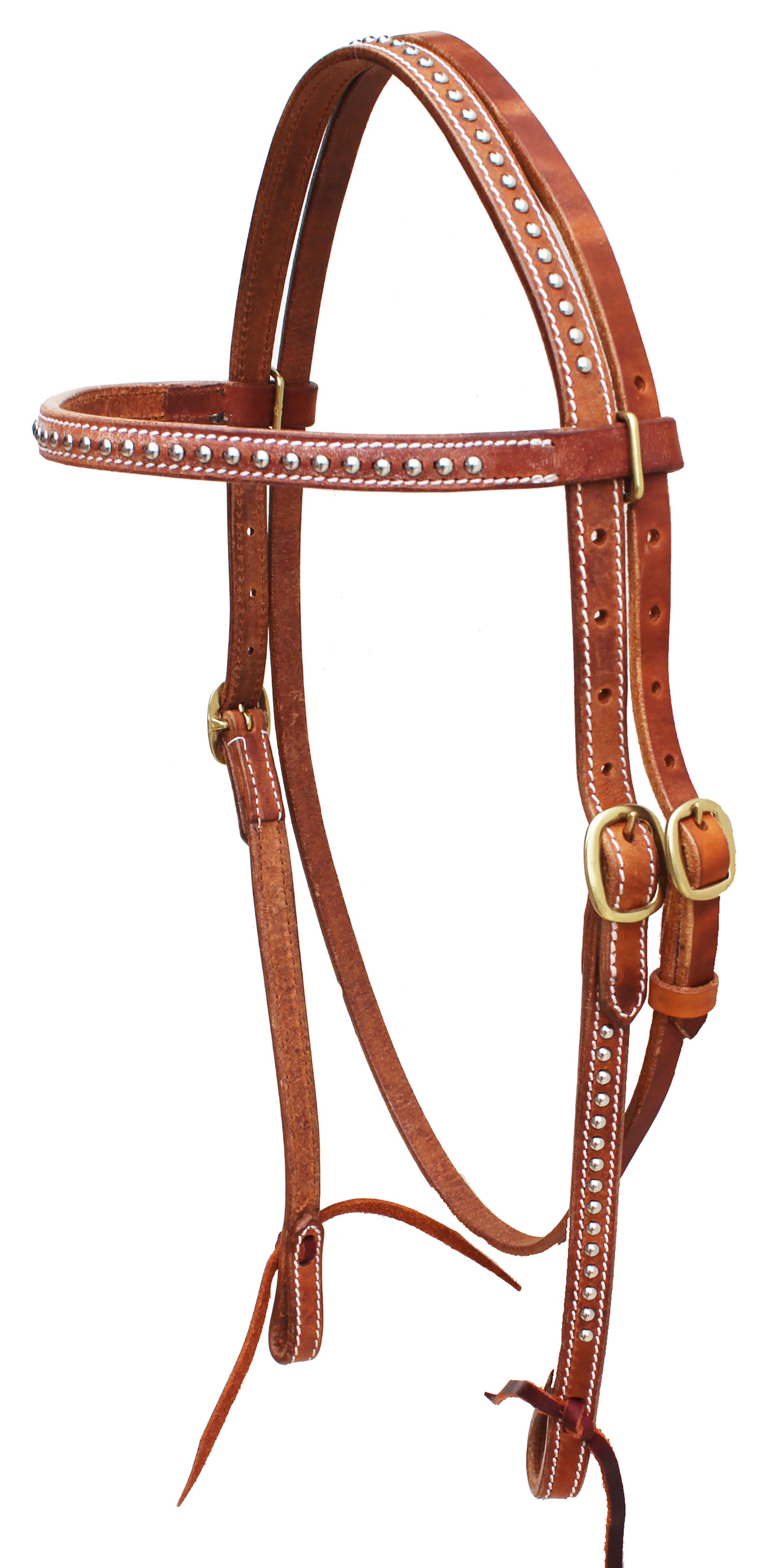 Horse Show Bridle Western Leather Beaded Browband Headstall Tie Ends 79110HB1 
