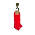 thumbnail image 5 of Odd Sox Basix – Large Unisex Ankle Socks – Red – Soft Breathable Cushion, Everyday Comfort Cotton, 5 of 5