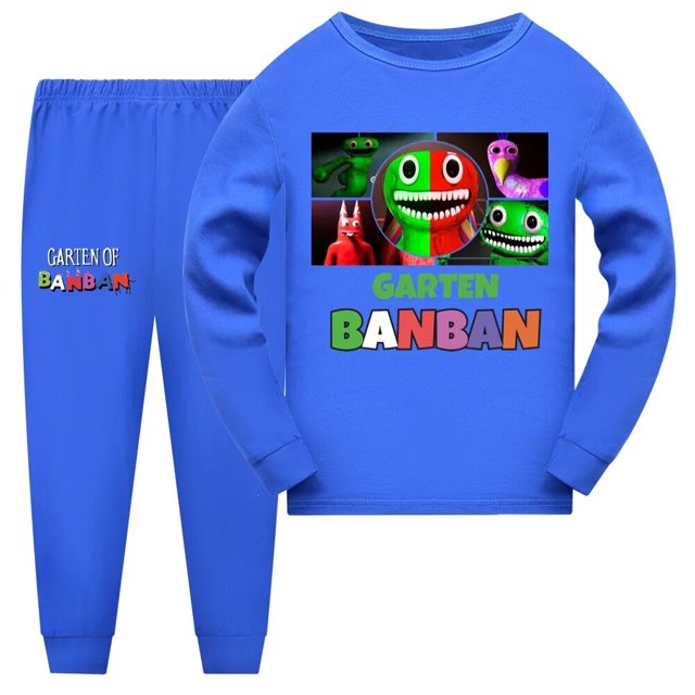 Ropa de juego Garten of Banban para niños y niñas, pijamas de otoño y primavera, camiseta de manga larga y pantalones, disfraz informal, ropa deportiva