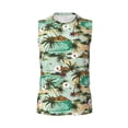 thumbnail image 6 of Picia Colorful Hawaii Palms mens Cotton Tank Undershirts , Moisture-wicking Ribbed Tanks, Lightweight Cotton Tank Undershirts-Small, 6 of 8