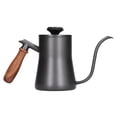 thumbnail image 3 of Coffee Kettle, Wooden Handle Electric Coffee Kettle Ergonomic Leakproof  For Office For Home Black, 3 of 8