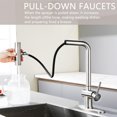 thumbnail image 4 of Black Kitchen Faucet, Kitchen Faucet with Sprayer, Single Handle Pull Out Kitchen Sink Faucet with 3 Modes Sprayer, Commercial Farmhouse RV Bar Utility Kitchen Faucets KF034B, 4 of 4