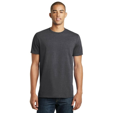 District DT5000 Young Mens Concert T-Shirt - Heathered Charcoal -