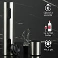 thumbnail image 2 of Ensemble d'Ouverture de Vin Électrique, Rechargeable Type-C, Argent, 2 of 5
