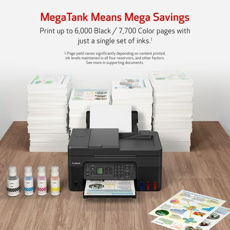 Canon - PIXMA G4270 MegaTank Wireless All-In-One SuperTank Inkjet Printer - Black