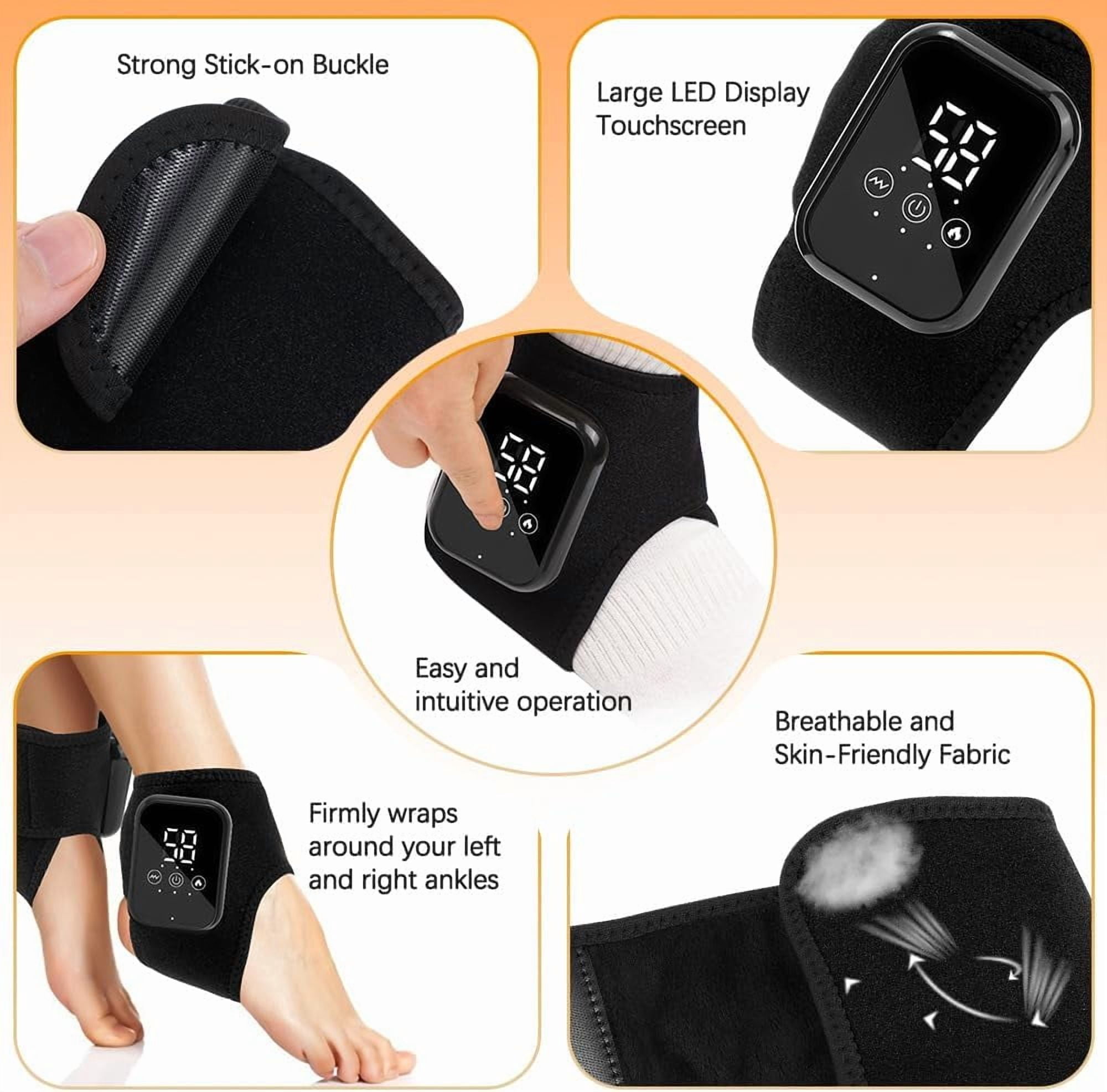 Feet Relief Machine – 360° Deep-Kneading Compression, 2025 New & Improved Wrap-Around Wireless Foot Massager, Foot Renew Triple Method Massager for Home/Office/Travel