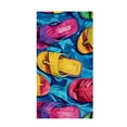 thumbnail image 4 of Bathrobe for Women, Sleeveless Printed Polyester Robe with Open Front and Tie Closure, Lightweight Beach Towel Robe for Summer, 4 of 6