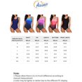 thumbnail image 3 of Womens Color Block Print One Piece Swimsuits Athletic Training Swimwear Bathing Suits, 3 of 3