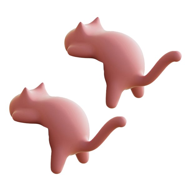 Ganchos para escritorio con forma de gato, sin taladro, organizadores de escritorio para llaves, bolsos y auriculares.