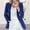 Colorful blue, variant on Women's Loose Corduroy Blazer Dressy Casual Fall Winter Versatile Outerwear