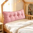 thumbnail image 4 of Wedge Cushion Headboard Reading Pillow Removable Cover, Bed Bedroom Positioning Support Bolster for Sofa Bed, Low Corner Backrest Cushion for Comfortable Rest, 4 of 7