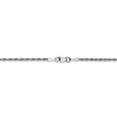 thumbnail image 4 of 10K White Gold Rope chain Diamond-cut 7 in 2 mm 2.00mm diamond-cut Quadruple, 4 of 4
