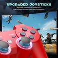 thumbnail image 6 of Turpow 2 Pack Controller for P3, Wireless Bluetooth Controller Gamepad Joystick, Double Vibrating Controller for P3 with Charger Cable Cord Thump Grips，2 Charging Cables - Red&Blue, 6 of 8