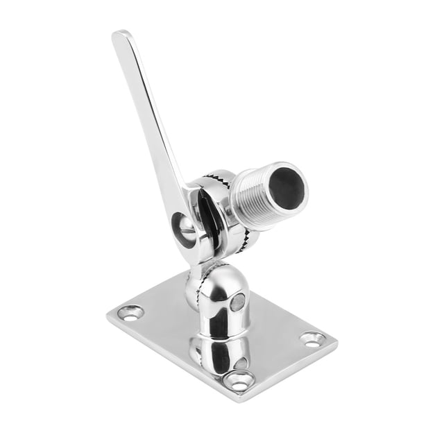 Mirror Polishing Finish Adjustable Stable Characteristics Antenna Base Mount, Marine Antenna Base Mount, 316 Stainless Steel For Boat Marine