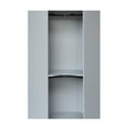 thumbnail image 3 of Polygon Corner Wardrobe, Storage Armoire Cabinet with Hanging Rail, 3 of 6