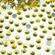thumbnail image 1 of Diamantes de imitación metálicos para uñas Sunshine, 1440 piezas SS16 a granel Sunshine Golden Nail Art, cristales redondos K9 de cristal con parte trasera plana, piedras, diamantes, pegamento para uñ, 1 of 5