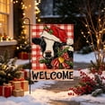 thumbnail image 4 of Xlokein Merry Christmas House Flag, 28 x 40 Inch Winter Decorative, Double Sided Flag, Holiday Banners for Winter Christmas Farm House Yard Decoration, 4 of 6