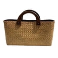 thumbnail image 2 of Bolso de paja jinwen Tejido a Mano para Mujer, 2 of 8