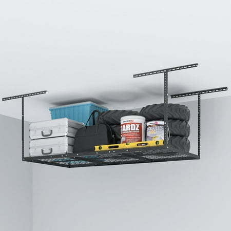 eShelf Overhead Garage Storage, Adjustable Ceiling Rack Safe, 3’ x 6’