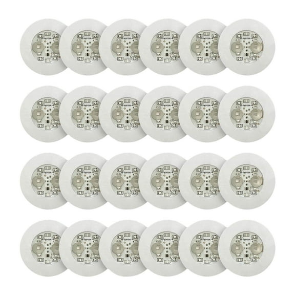 yotijay LED Coasters 7 Colors RGB LED Sticker Lights Christmas Pub Light up Coasters for 24Pcs