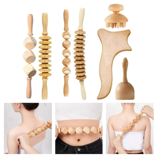 Herramientas de de de 7 piezas, herramientas de esculpir el cuerpo para la tensión muscular de todo el cuerpo, liberación de Salvador Rodillo gua sha