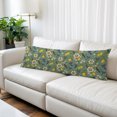 thumbnail image 2 of Dark Green Lemon Birds Body Pillow Cover 20 x 54 Inch Decorative Pillow Cover Summer Botanical Tropical Lumbar Pillowcase Seasonal Rectangle Cushion Case for Couch Sofa Bed Living Room, 2 of 9