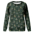 thumbnail image 6 of YUGYXL Christmas Sweatshirts for Women Plus Size Crewneck Long Sleeve Xmas Tree Print Shirts Casual Cute Funny Pullover Tops C Multicolor XXXXXL, 6 of 7