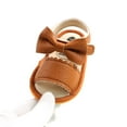 thumbnail image 5 of Baby Sandals Girls Solid Color Bowknot Walking Shoes Footwear for Summer 0-18 Months, 5 of 6