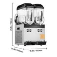 thumbnail image 2 of KFFKFF Commercial Slushy Machine, 12Lx2Tank Slushie Machine, 96CUPS Frozen Drink Machine with Temperature Preservation, Slushy Maker Machine, 2 of 9